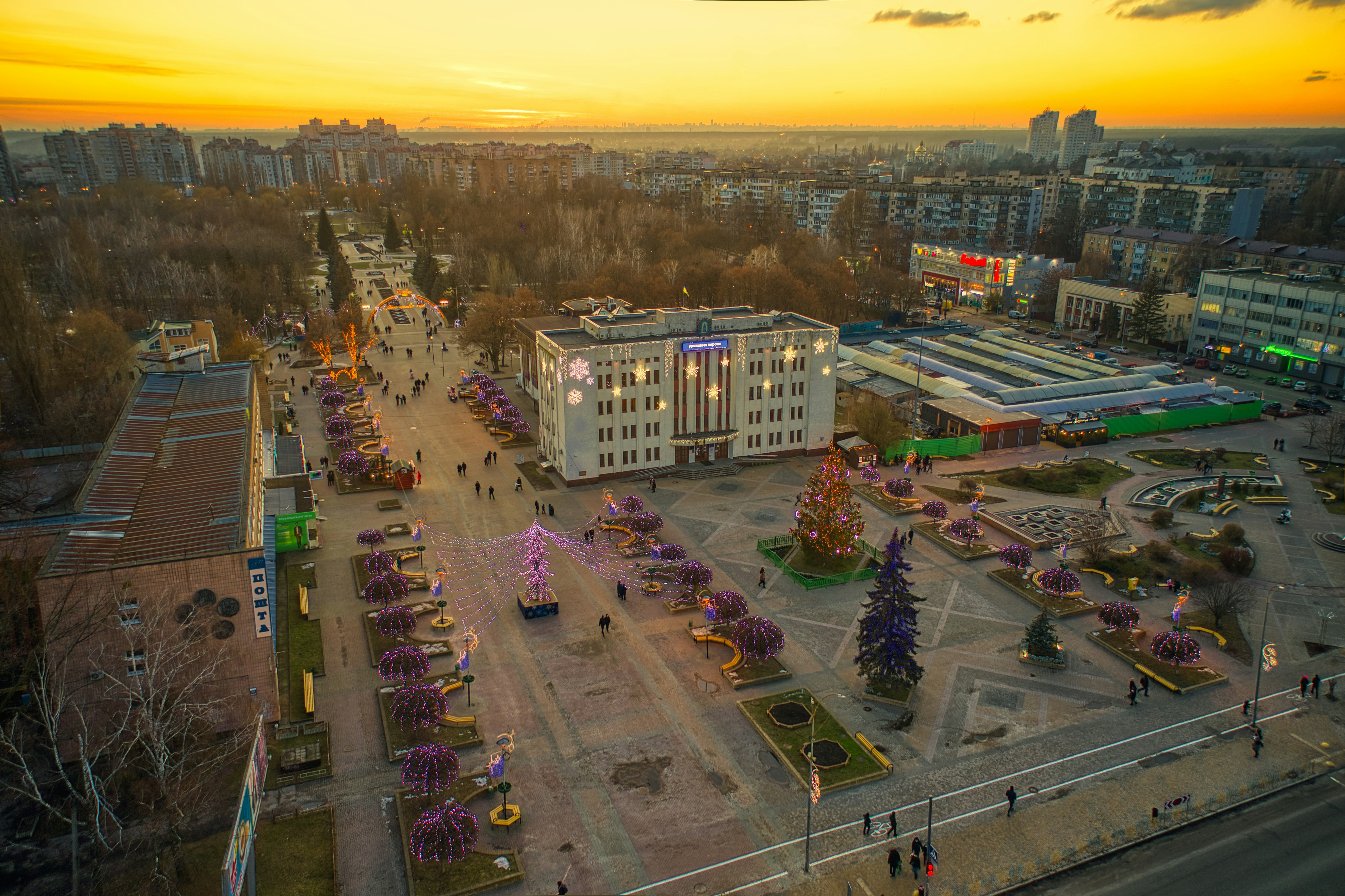 aerial view of city buildings during daytime